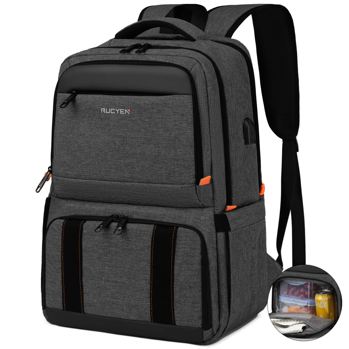 Insulated Lunch Cooler Backpack with Water-Resistant Design