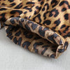 Kids' Cartoon Leopard Print Pajama Set with Short Sleeves