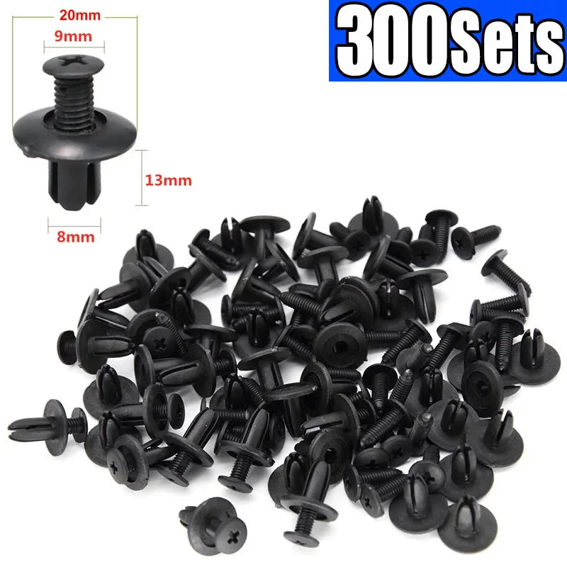 8mm Plastic Push Pin Rivets for Auto Fender and Bumper Repair