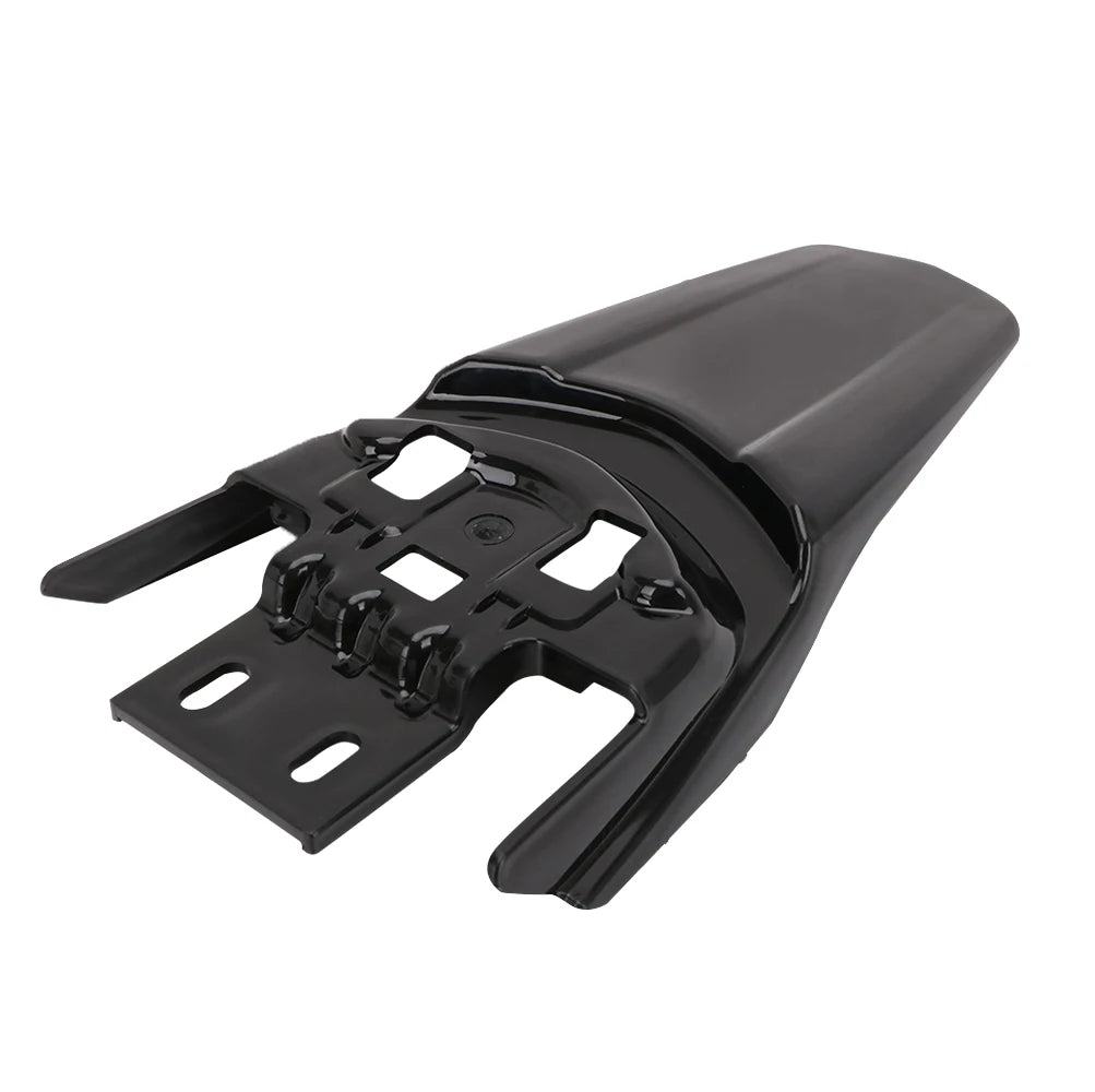 Black extended rear fender for a Sur-Ron Light Bee off-road electric bike