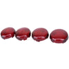 A set of five red LED turn signal light lens covers for Harley Davidson motorcycles.