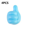 Silicone Thumb Wall Hooks for Cable Management and Organizing