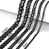 Stainless Steel Cuban Link Necklace for Men and Women
