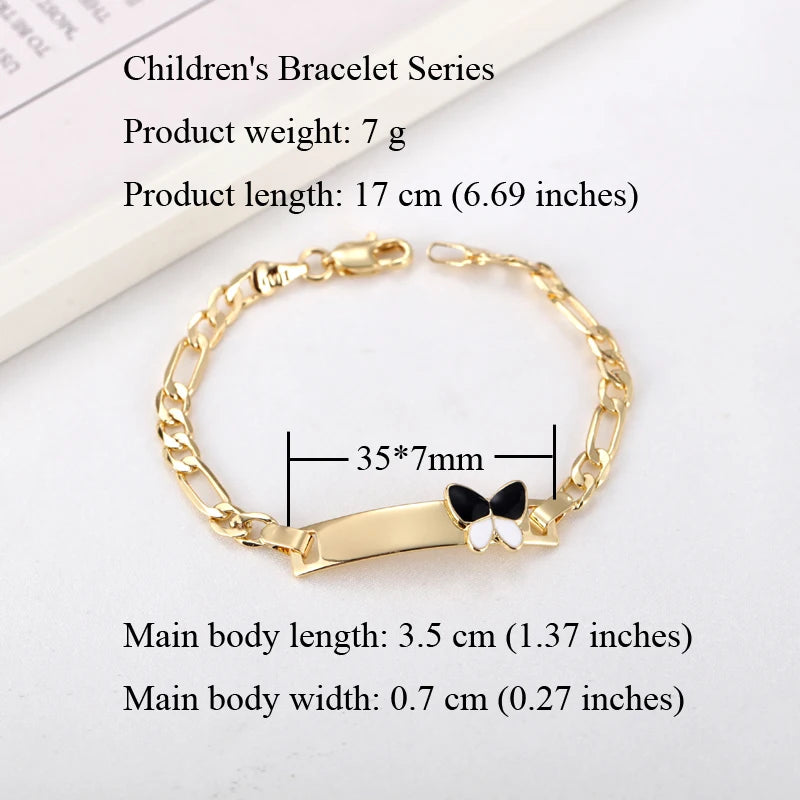 Kids' Charm Bracelet Set - Butterfly, Rainbow, Smiley & More
