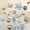 Beach-Themed Shoe Charms Set - 16 Pieces