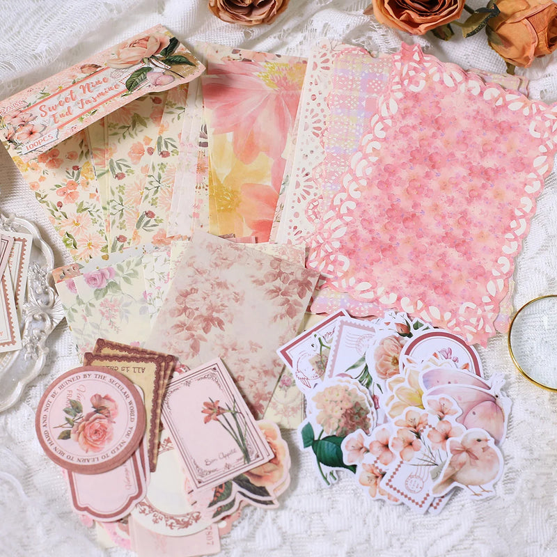 Vintage Scrapbooking Paper Stickers