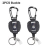 Retractable Badge Holder with Carabiner Clip