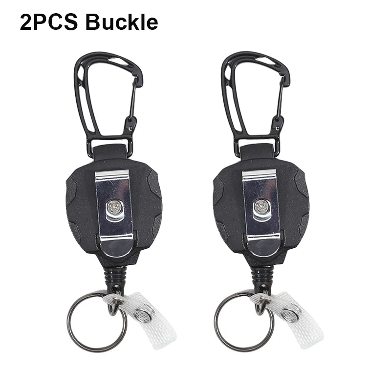 Retractable Badge Holder with Carabiner Clip