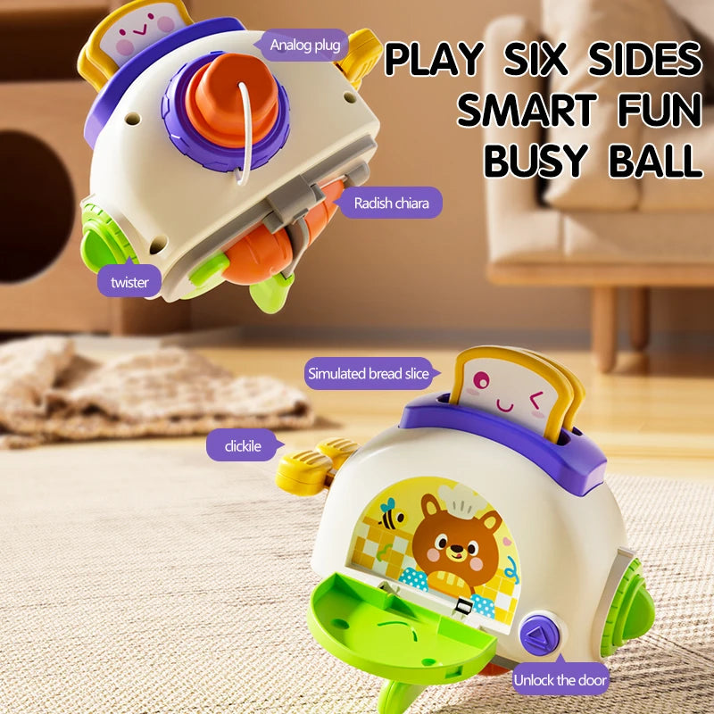 Montessori Busy Cube - Sensory Activity Toy for Toddlers