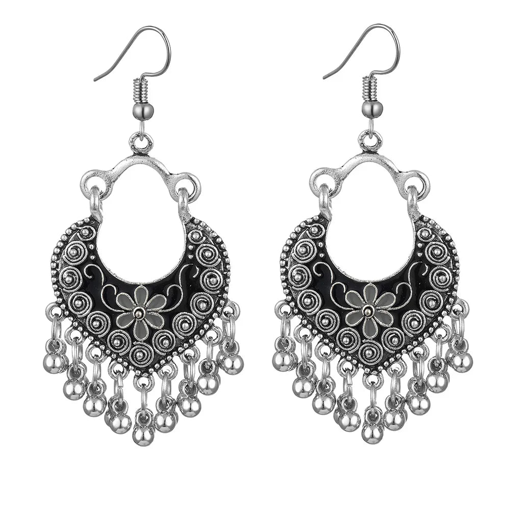 Vintage Geometric Drop Earrings