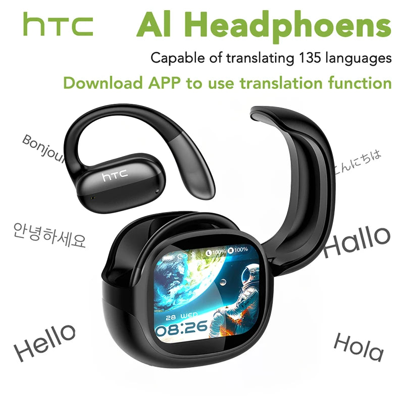 HTC NE58 Wireless Bluetooth Earbuds with Touch Control and IPX5 Water Resistance