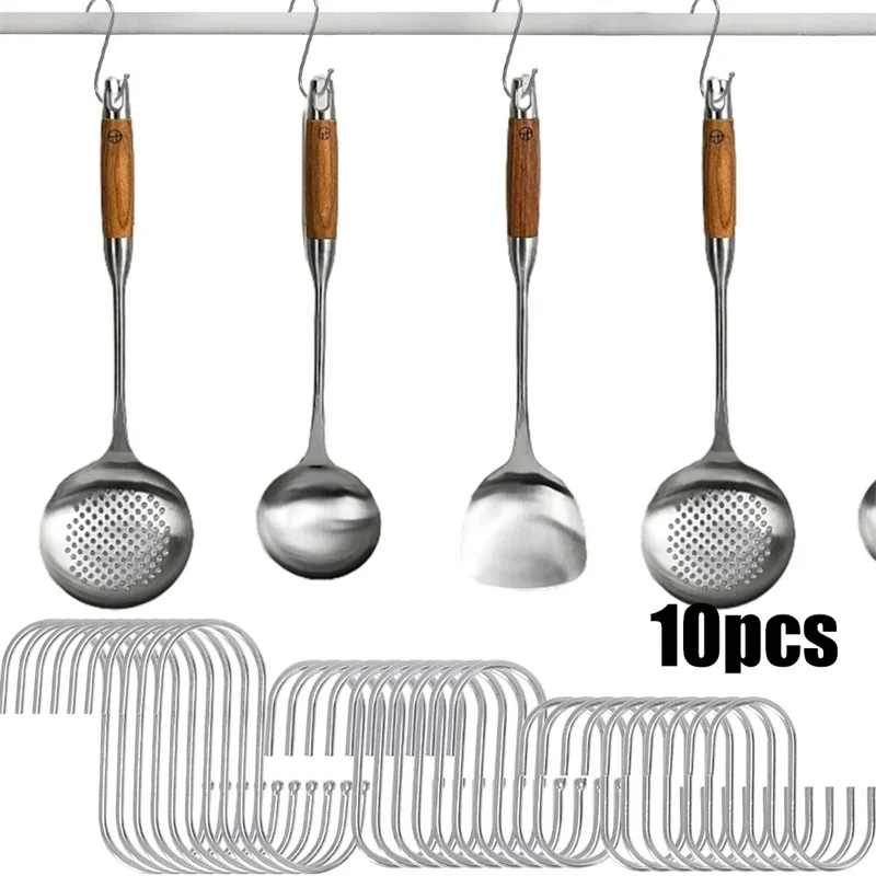 Stainless Steel S Hooks for Kitchen, Bathroom & Organizing