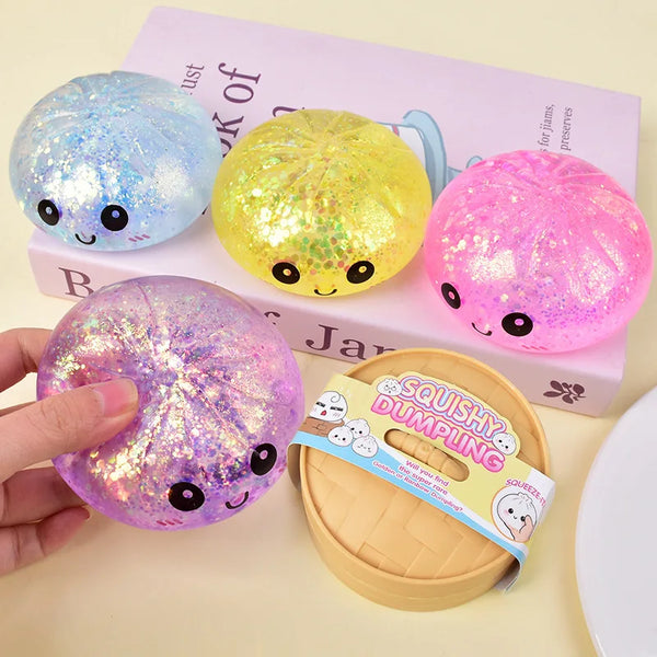 Glitter Dumpling Squishy Stress Relief Toy