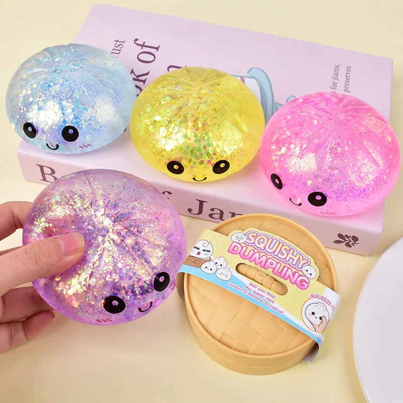 Glitter Dumpling Squishy Stress Relief Toy