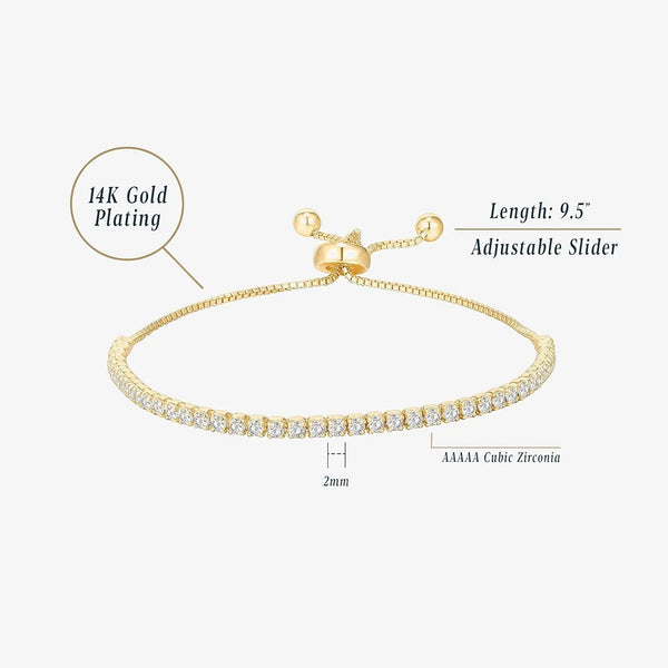 Classic Tennis Bracelet with Cubic Zirconia