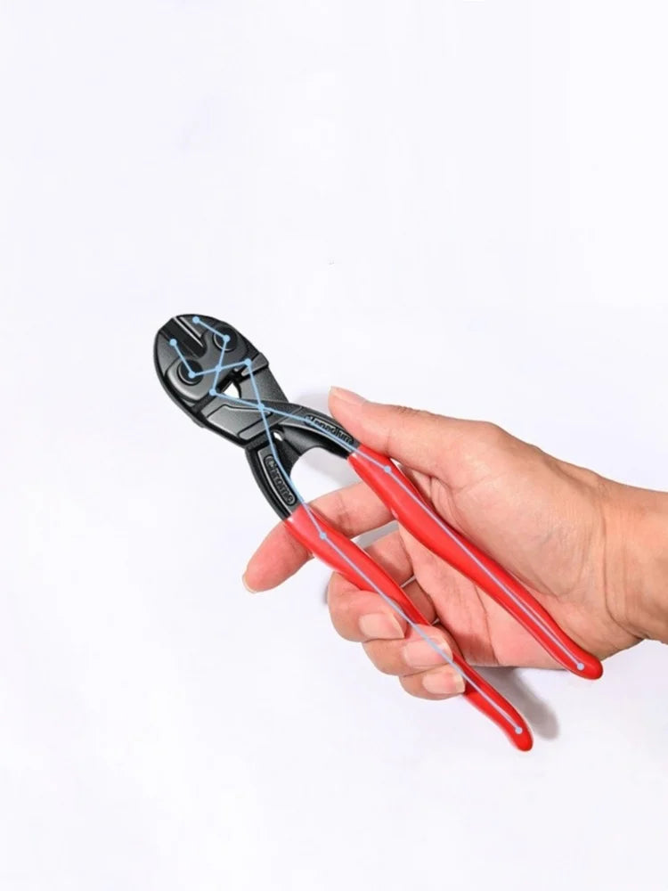 Heavy-Duty Bolt Cutter with Spring-Loaded Handles