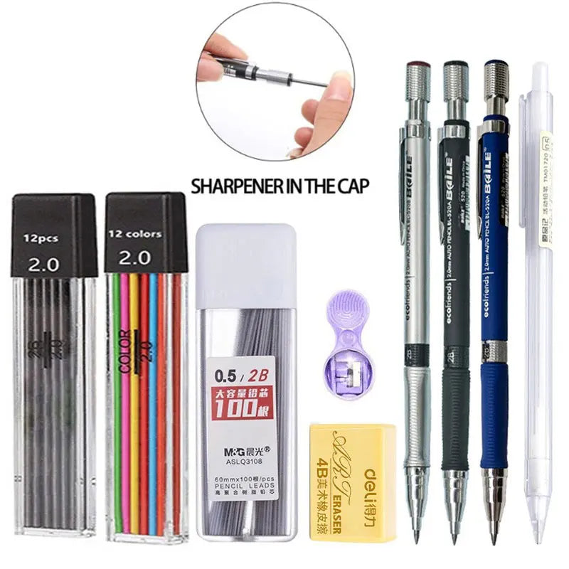 2.0 mm Mechanical Pencil Set with Refills