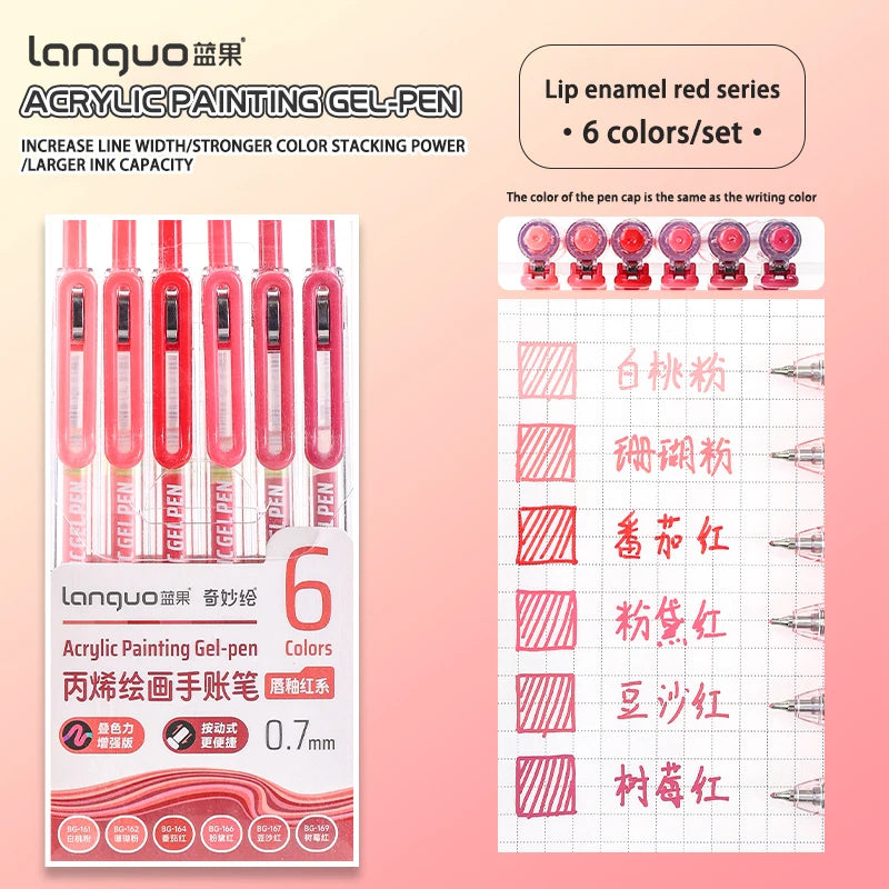 Vibrant Acrylic Gel Pens Set for Art & Writing