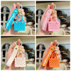 Silicone Beach Basket Keychain Charm