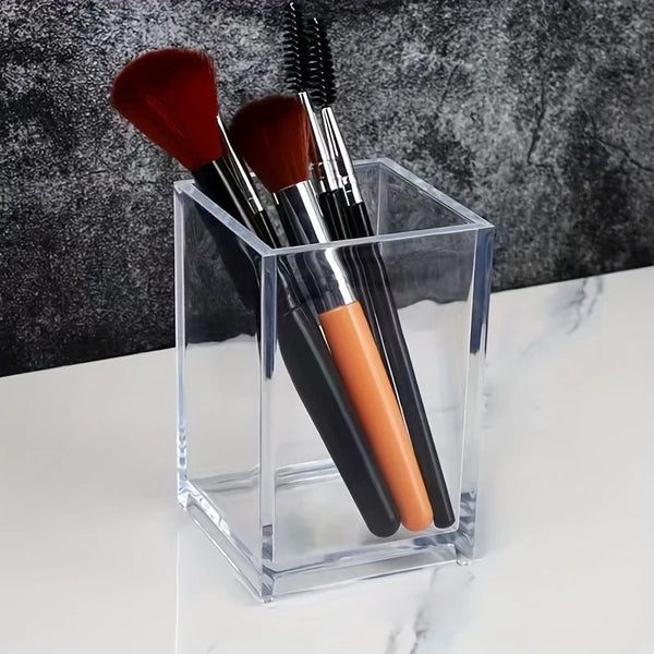 Clear Acrylic Square Pen Holder