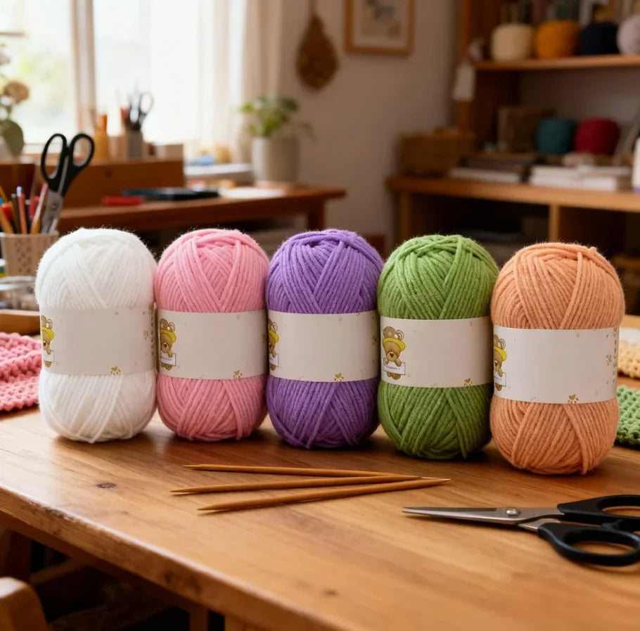 Soft Chenille Yarn for Crocheting and Knitting