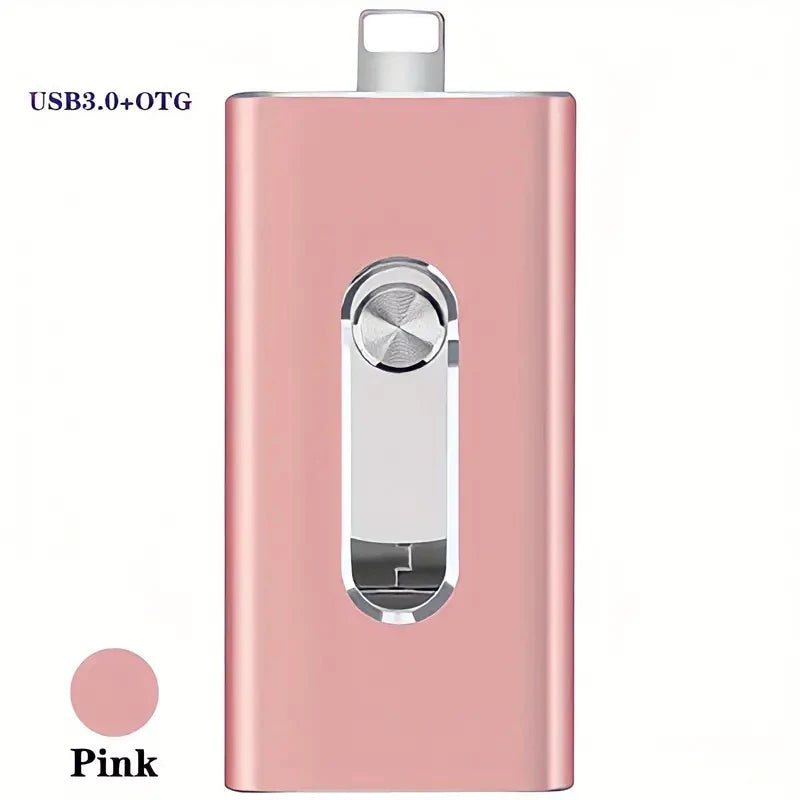 4-in-1 USB 3.0 Flash Drive for iPhone, Android & PC