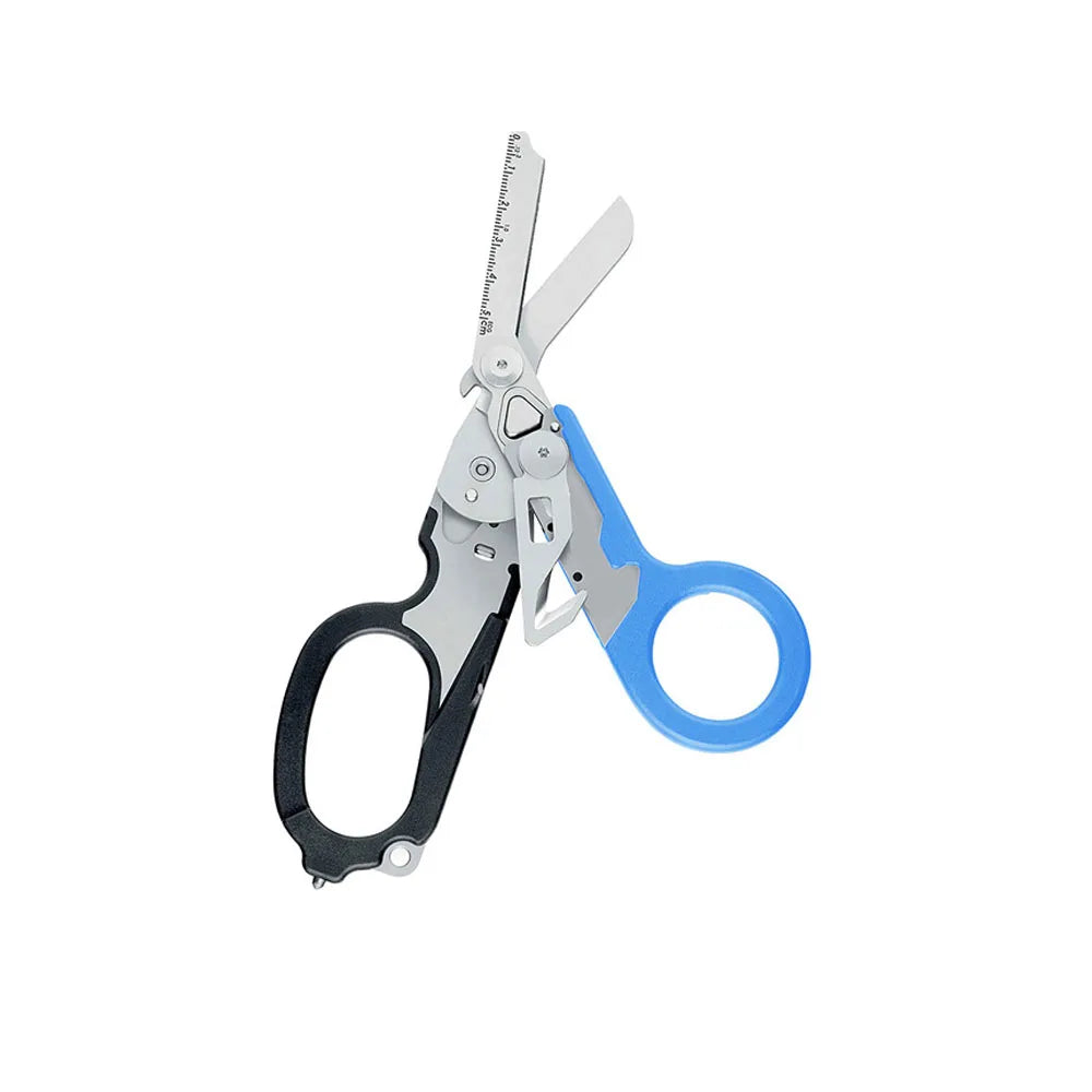 6-in-1 Foldable Emergency Rescue Scissors with Safety Hammer