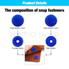 Snap Fastener Pliers Kit with Resin Buttons for Sewing and DIY Projects