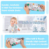 High-Contrast Soft Cloth Book with 3D Touch & Sensory Sounds for Babies 0-12 Months