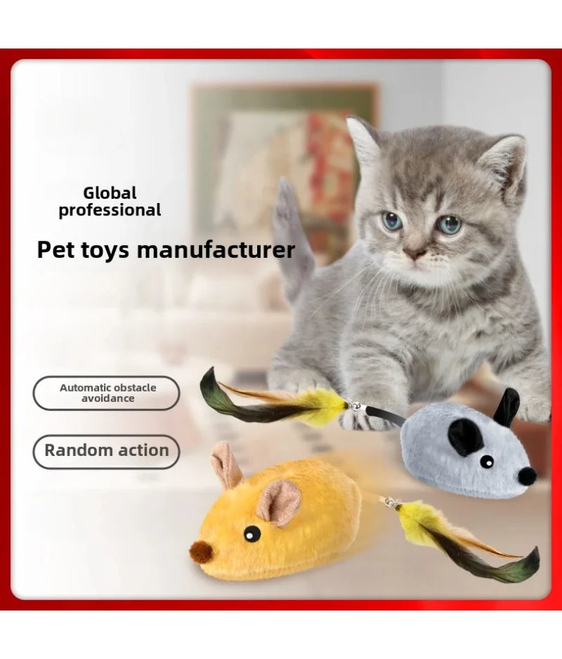 Juguete de Ratón Automático para Gatos con Sonido