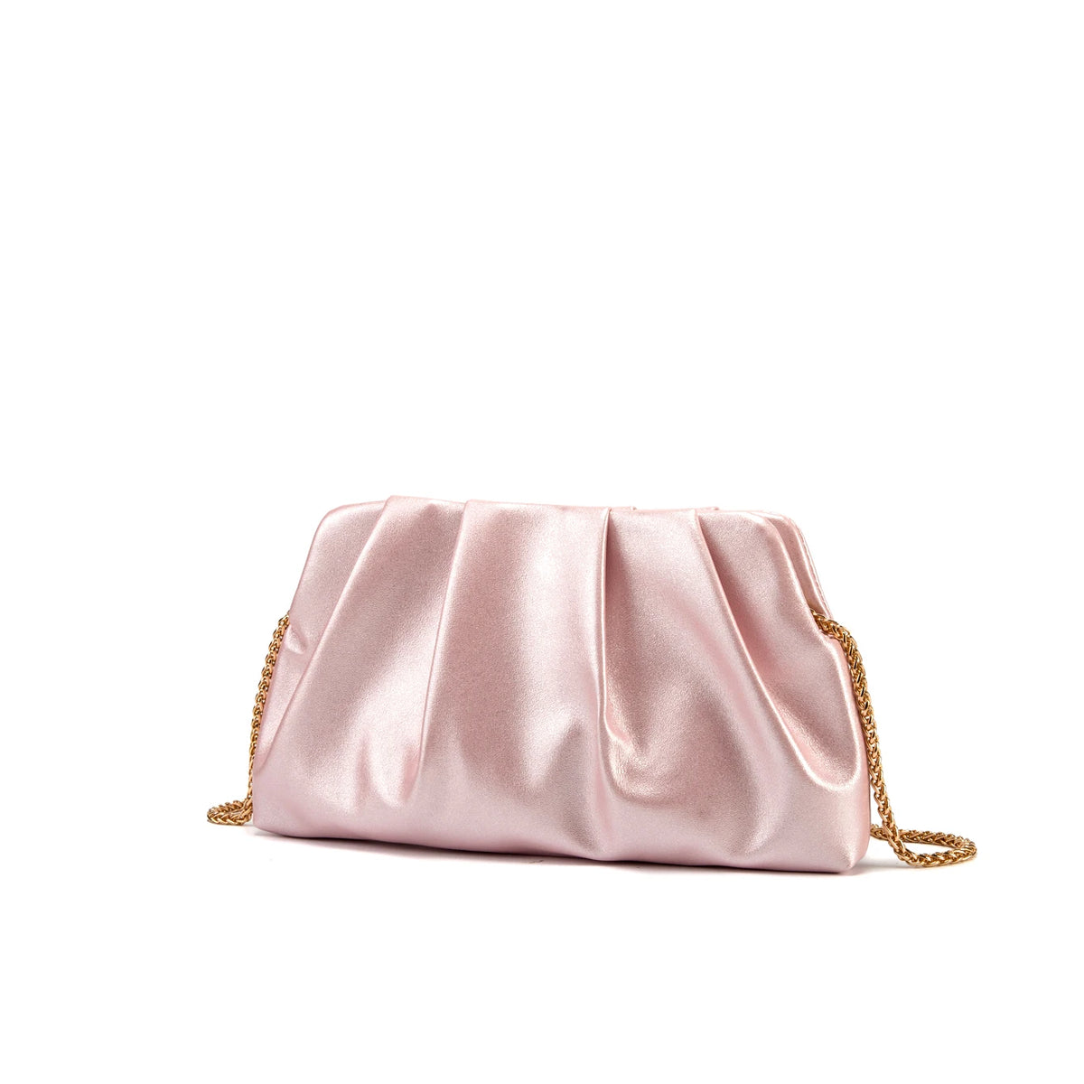 Elegant Chain Shoulder Bag with Crystal Accents