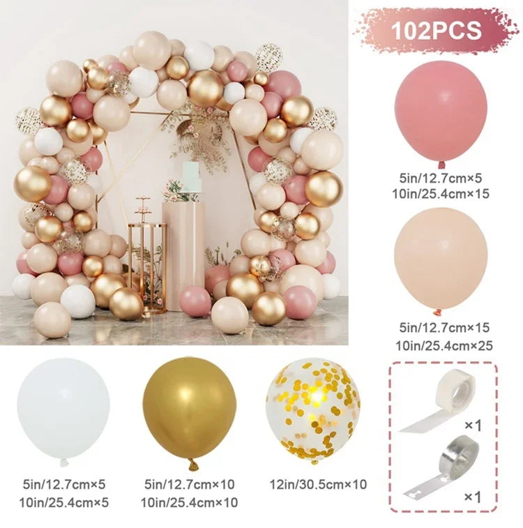 Latex Balloon Garland Arch Kit for Birthday Parties
