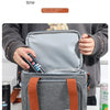 Insulated Double-Decker Lunch Bag with Leakproof Lining