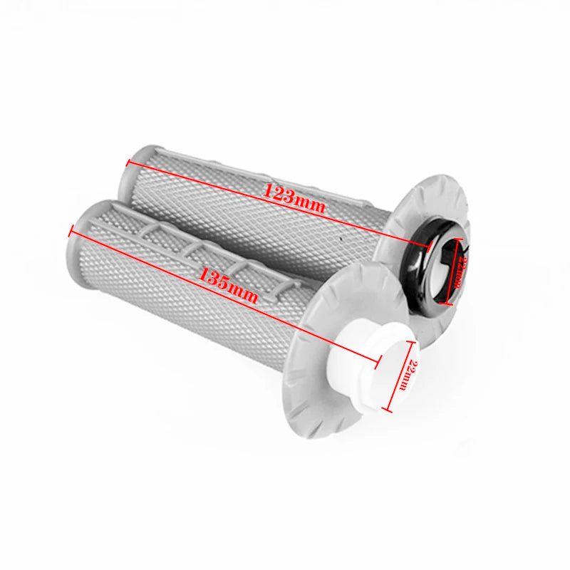 Universal 22mm Lock-On Handlebar Grips for Dirt Bikes & Motorcycles