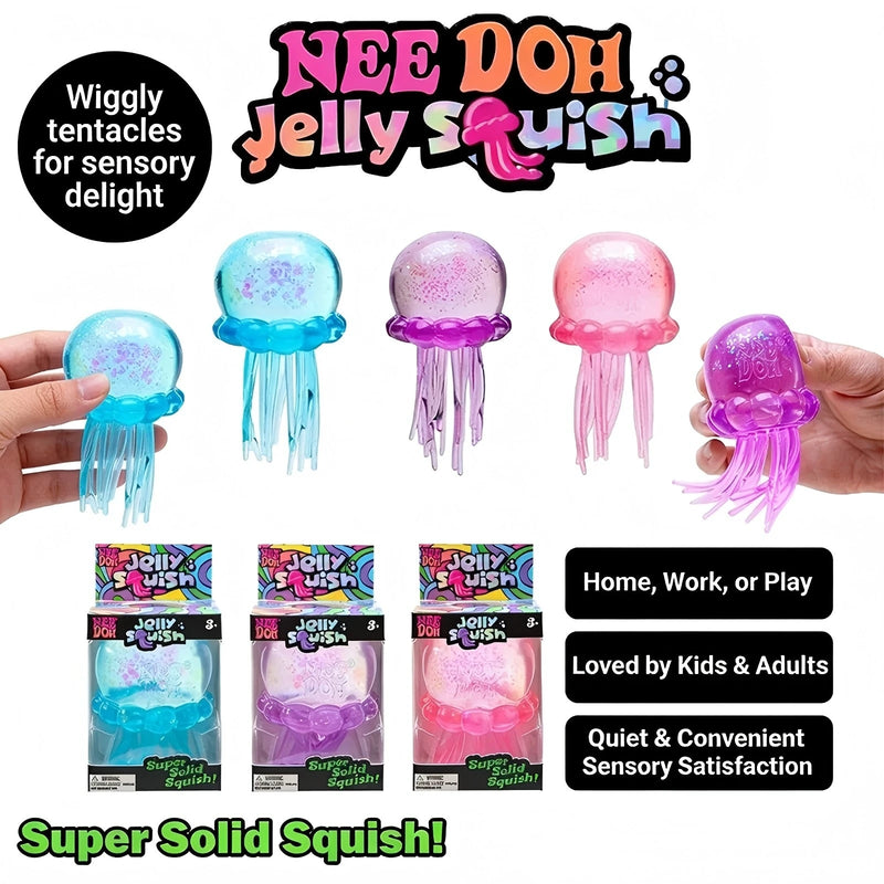 Jellyfish & Cube Squishy Stress Relief Toy