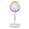 Ventilateur de bureau télescopique télécommandé avec lampe LED