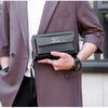 Men's Leather Clutch Wallet with Phone Pocket