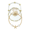 Summer Shell & Pearl Bracelet Set