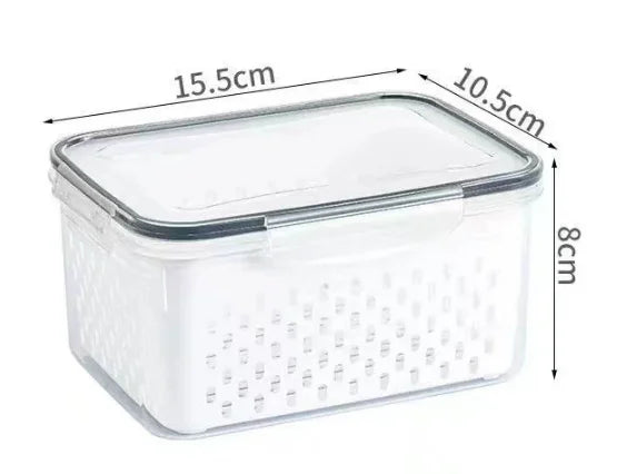 Contenedor de Almacenamiento para Frutas y Verduras con Colador Extraíble