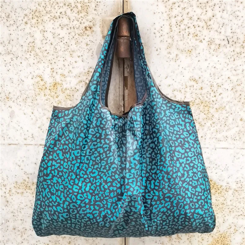 Foldable Eco-Friendly Shopping Bag with Cartoon Print
