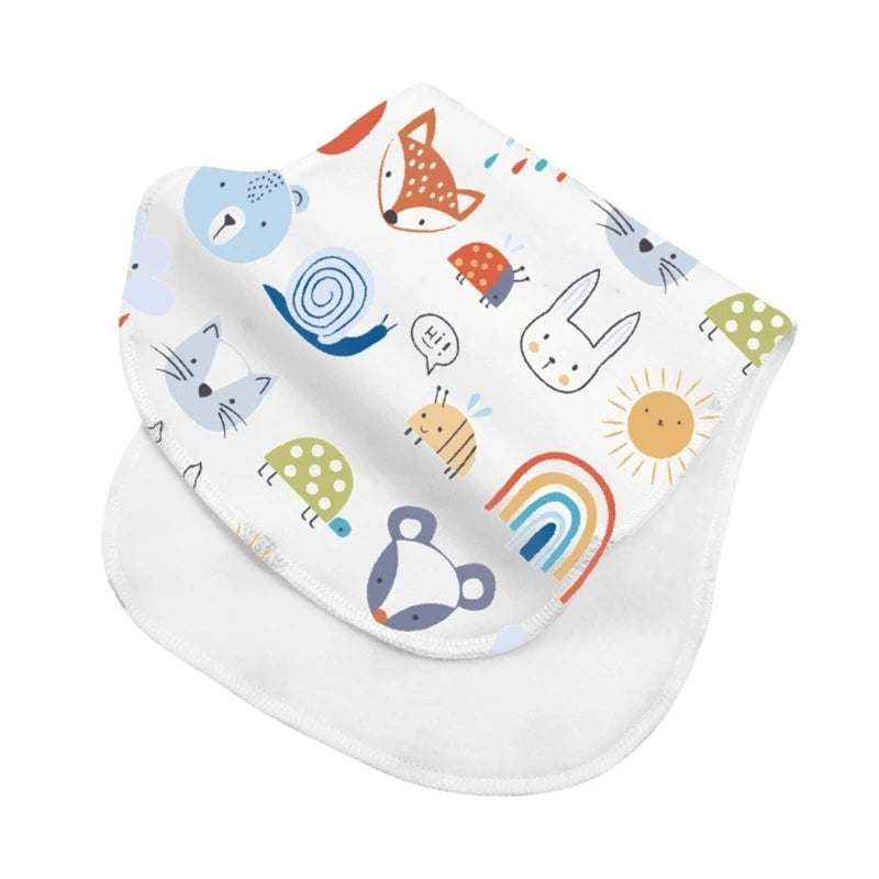 Soft Cotton Burp Cloths for Newborns (2-Pack)