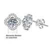 Four-Leaf Clover Moissanite Stud Earrings