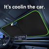 No-Drill Windshield Sunshade with Storage Pouch