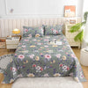 Red Floral Printed Flat Bed Sheet – Soft & Breathable