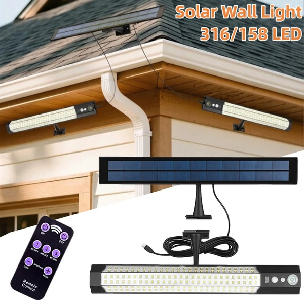 Projecteur de Sécurité Solaire à Détection de Mouvement avec Télécommande