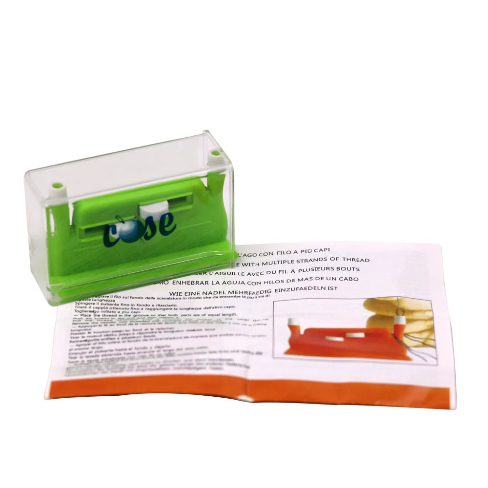 Double-Headed Automatic Needle Threader with Needle Holder