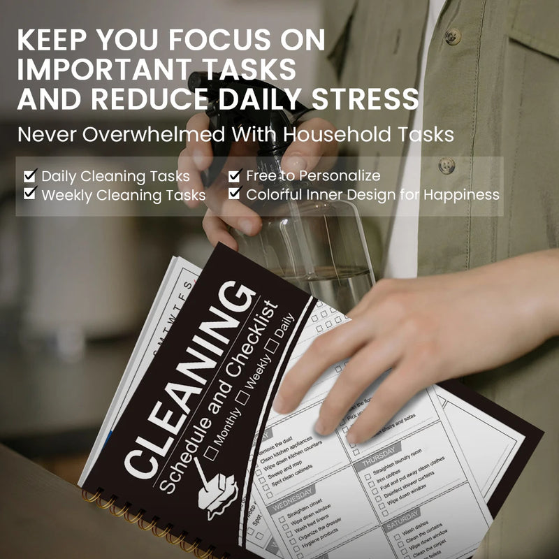 A5 Weekly Cleaning Planner