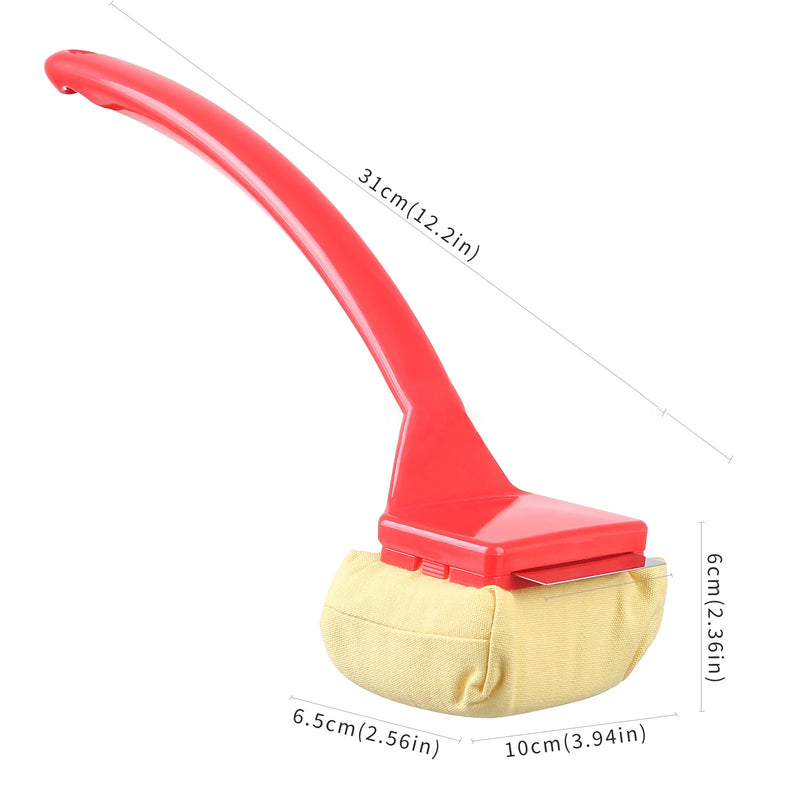 Bristle-Free Grill Cleaning Brush with Scraper