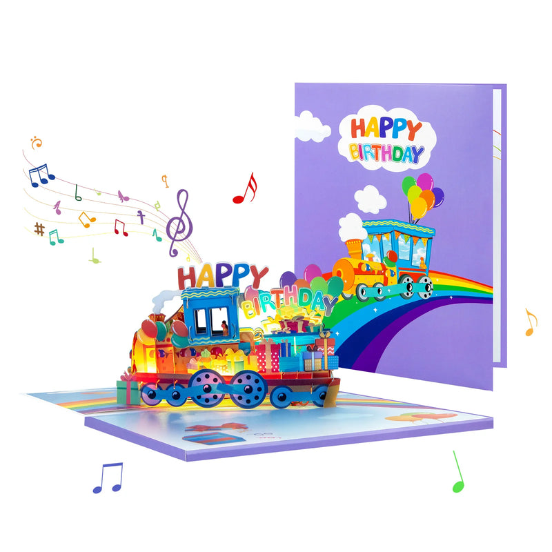 Musical 3D Pop-Up Birthday Card