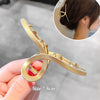 Gold S-Shaped Metal Hair Claw